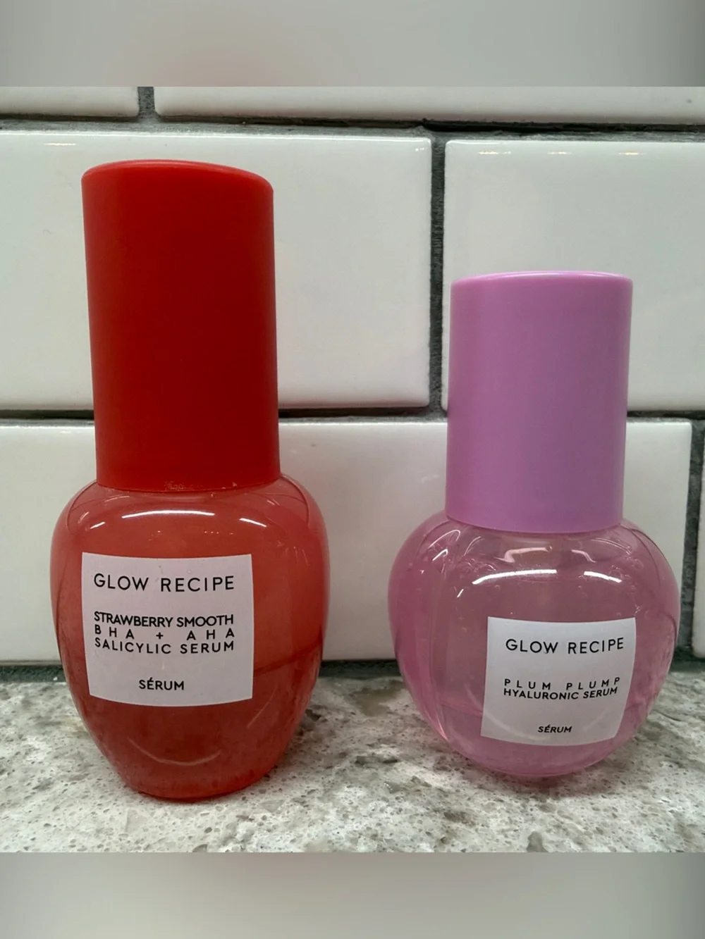 Glow Recipe Serum Duo - Red and Pink Bottles